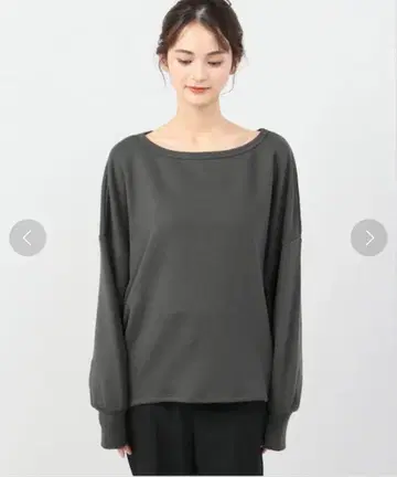 plage 페미닌 쭈리 풀오버 F 차콜 그레이