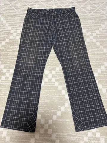 Oakley 스컬 체크 무늬 골프 팬츠 36