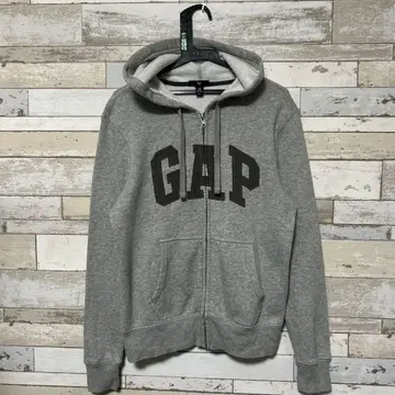 00s GAP 그레이 프론트 지퍼 후드티 XS 사이즈