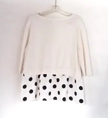 IENA by JULIE 별도 천 포함 소우바리 풀오버 도트