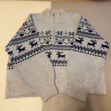 RiLi x 인플루언서 후유 콜라보 노르딕 니트 풀오버 시마무라