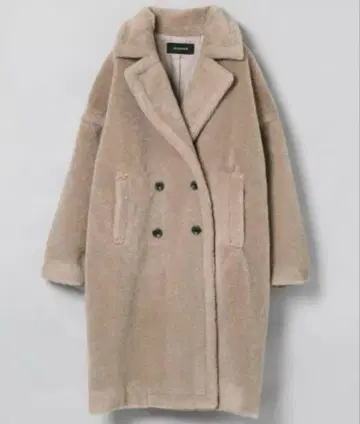 테디베어 코트 JEANASIS 보아 체스터 코트 그레이지