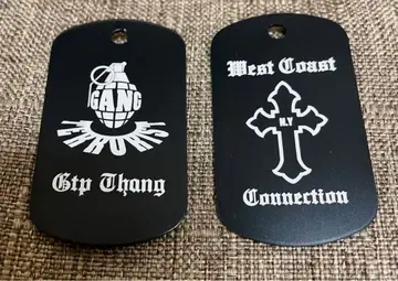 W.C.C. 메탈 도그 택 2개 세트