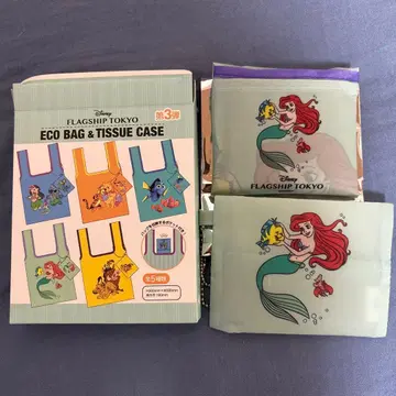 Disney FLAGSHIP TOKYO 에코백 아리엘 플라운더