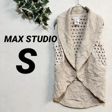MAX STUDIO [ S ] 베이지 니트 베스트
