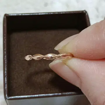 핑크 골드 10K 비금속 반지