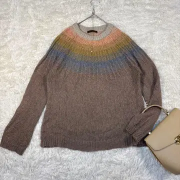 [ 아듀 트리스트 ] 니트 스웨터 모헤어 혼방 여성용 긴팔 니트