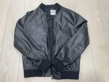 ZARA 가죽 자켓 라이더 블랙 남성용 S