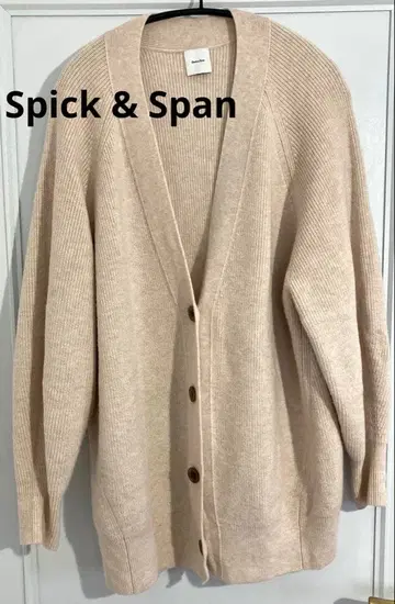 Spick & Span 크림 베이지 롱 가디건 프리 사이즈