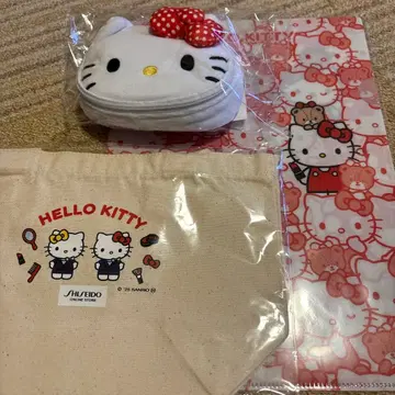 헬로키티 오리지널 미니 토트 클리어 파일 첨부 에코백