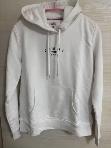 TOMMY JEANS 화이트 후드티