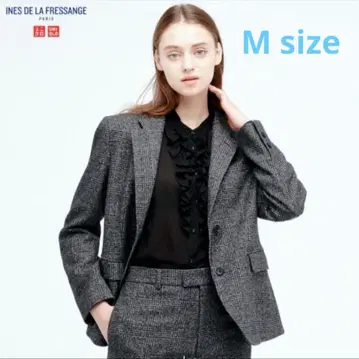 [ 새상품급 ] UNIQLO x INES 콜라보 테일러드 자켓 그레이 M