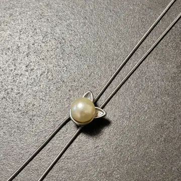 고양이 고양이 펄 목걸이 액세서리