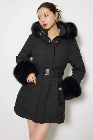 rienda 퍼 포함 롱 다운 자켓