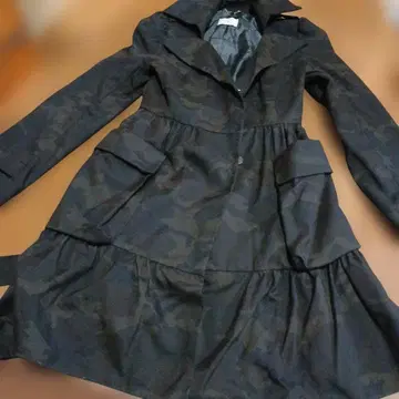 카모플라쥬 카모 패턴 트렌치코트