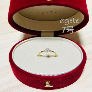[ agete ] 아가트 K10 YG 샹들리에 반지 7호