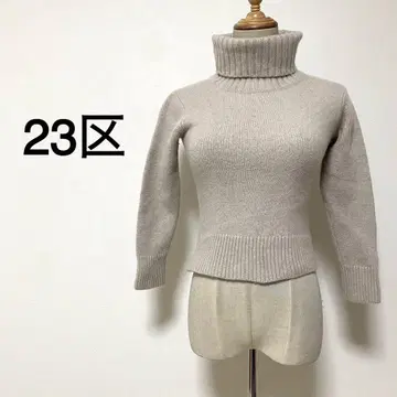 [캐시미어 혼방] 23구 온워드 카시야마 그레이지 컬러 터틀넥 니트