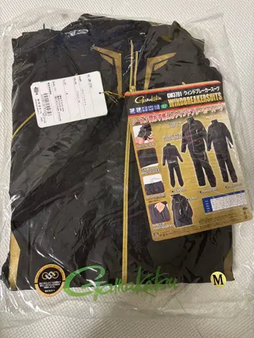 가마카츠 윈드브레이커 수트 M 블랙/골드