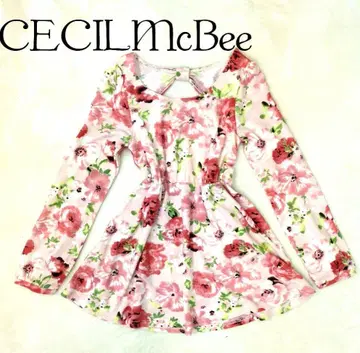 [ 미사용 ] 세실 맥비 플라워 프린트 튜닉 헤이세이 Y2K