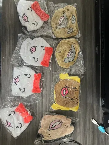 힘내라! 오뎅군 파우치 & 복조리 컬렉션 8개 세트