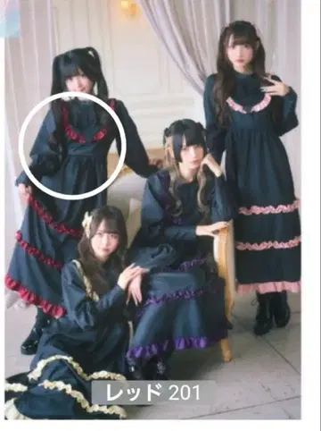 [택 포함 미사용] 시마무라 x 칸야네 콜라보 원피스 레드 L 사이즈