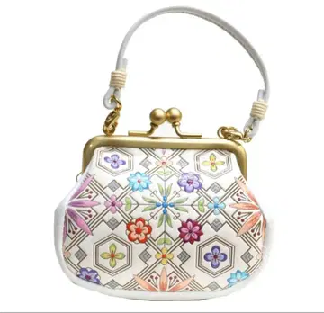 아사쿠사 문고 꽃무늬 자수 코인 케이스