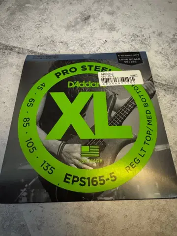 D'Addario EPS165-5 새상품 일렉 베이스 줄 5현 베이스