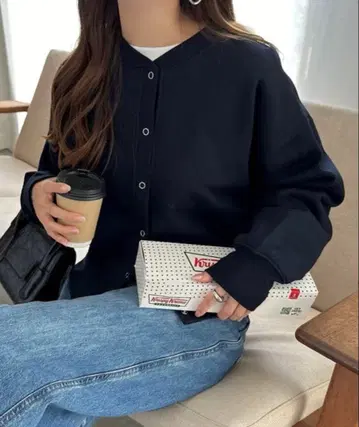 andme 앤도미 속기모 2way 맨투맨 가디건