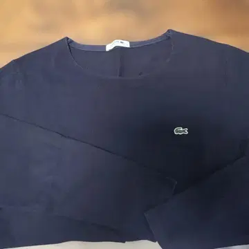 LACOSTE 라코스테 롱 T셔츠 사슴 무늬 네이비 레어 사이즈 XL