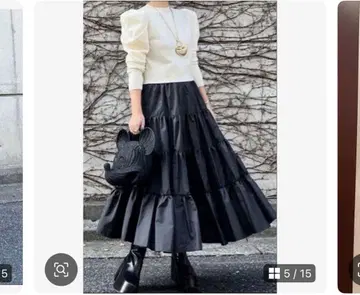 새상품급 Cygne 캉캉 스커트 Aki 블랙 0사이즈