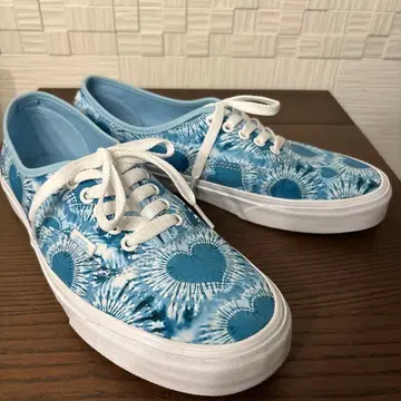 Vans 오센틱 TIE DYE L.BLUE 하트 무늬