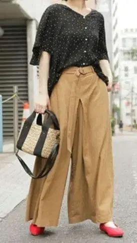 새상품 미사용 niko and - 플레어 팬츠 린넨 유럽산 린넨