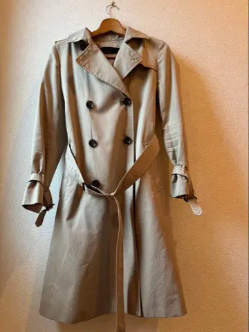 spick and span 베이지 더블 브레스트 트렌치코트