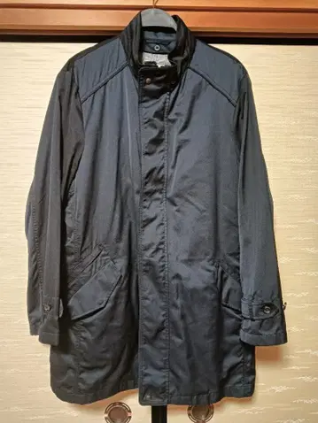 네이비 스텐카라 코트