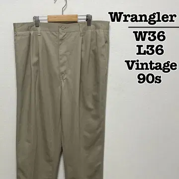 90s Wrangler 치노 팬츠 코튼 팬츠 베이지 W36 L36