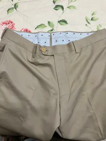 남성용 캐시미어 혼방 치노 팬츠 사이즈 82