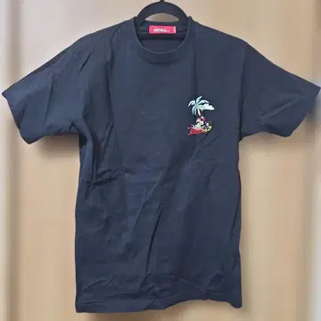 ANTIBAL 미키 로고 블랙 T셔츠
