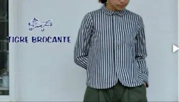 TIGRE BROCANTE 히코리 에스프리 긴팔 셔츠 M