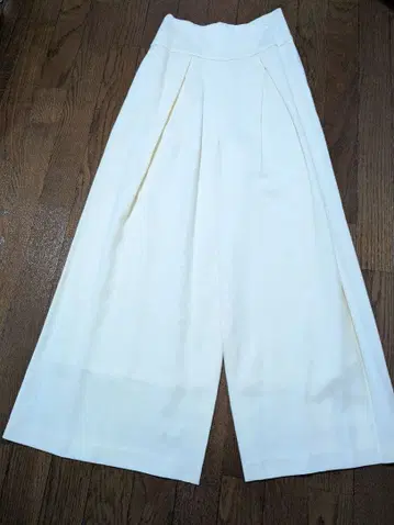 FRAY I.D 아이보리 와이드 팬츠 사이즈 0