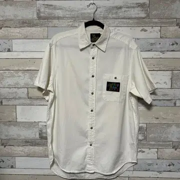 80s 디즈니 구피 반팔 셔츠 화이트