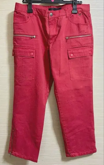 마크 제이콥스 빨간색 카고 팬츠