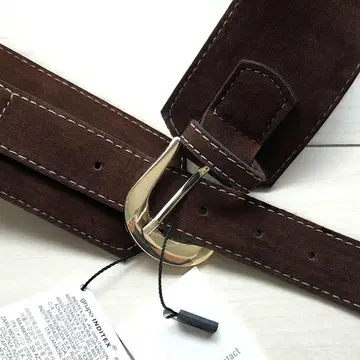 ZAZA 제라 다크 브라운 벨트 택 포함 새상품