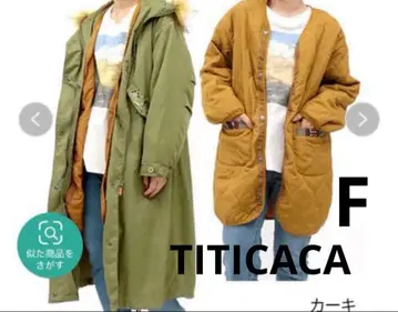 택 없음 미사용 바호 자수 3way 모즈 코트 롱 코트 이너 포함