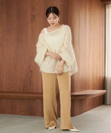 매장 web 완판템 [ plage ] HAND KNIT 아이보리