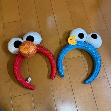 엘모 쿠키 몬스터 머리띠 세트