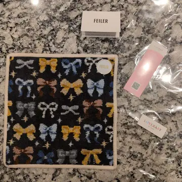 LOVERARY BY FEILE 신상 손수건 타월 메니 리본즈