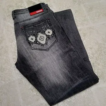 장미 Barassi 블랙 스트레이트 데님 82 컨디션 최상