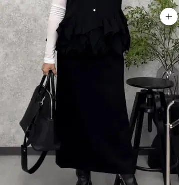 조네코 채널 별주 롱 타이트 스커트 블랙 도시코이 스커트