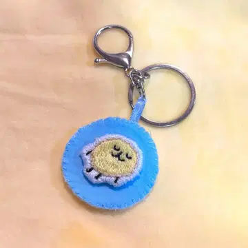이모티콘 아이 자수 키링