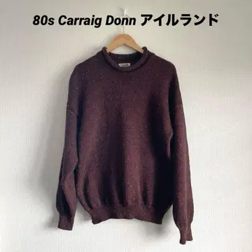 80s Carraig Donn 아일랜드제 울 니트 캐레이그돈